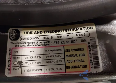 2014 Ford Focus Se z USA, uszkodzony, nr VIN 1FADP3F24EL169277